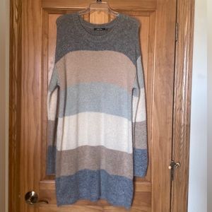 Doe & Rae Striped Sweater Dress Medium